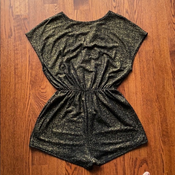 Leith Black and Gold Shimmer Romper (Size S) - Picture 4 of 4